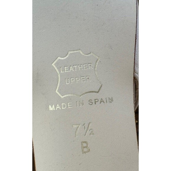 FS NY French Sole Shoes  Leather Ballet Flats Pointed Toe & Bow Size 7.5  NEW - Picture 7 of 7